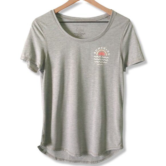 Grayson Threads t-shirt womens size Large scoop neck grey Sunshine - Picture 1 of 6